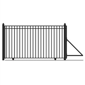 ALEKO DG16MADSSL-AP Slide Steel Driveway Gate - MADRID Style - 16 x 6 Feet