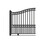 ALEKO DG16PARSSLAC1500-AP Automated Steel Sliding Driveway Gate and Gate Opener Complete Kit - PARIS Style - 16 x 6 Feet