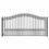 ALEKO DG16PRASSW-AP Steel Single Swing Driveway Gate - PRAGUE Style - 16 x 6 Feet