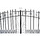 ALEKO DG16VEND-AP Steel Dual Swing Driveway Gate - VENICE Style - 16 x 6 Feet