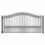ALEKO DG18LONSSW-AP Steel Single Swing Driveway Gate - LONDON Style - 18 x 6 Feet
