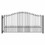 ALEKO DG18MUNSSW-AP Steel Single Swing Driveway Gate - MUNICH Style - 18 x 6 Feet