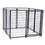 ALEKO DK5x5x4-AP Expandable Heavy Duty Dog Kennel and Playpen - 8 Panel - 5 x 5 x 4 Feet