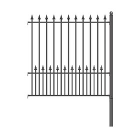 ALEKO FENCEMUN-AP Steel Fence - MUNICH Style - 8 x 5 Ft