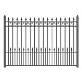ALEKO FENCEPRA-AP Steel Fence - PRAGUE Style - 8 x 5 Ft