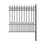 ALEKO FENCEPRADIY5X5.5-AP DIY Steel Iron Wrought High Quality Ornamental Fence - Prague Style - 5.5 x 5 Ft