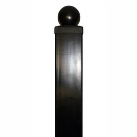 ALEKO GATEPOST9FTD-AP Gate Post with Pre-Drilled Holes for Dual Gates - 9&#x27; x 3.5&quot; x 3.5&quot;