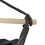 ALEKO HC02-AP Hanging Rope Swing Hammock Chair with Side Pocket and Wooden Spreader Bar - Gray