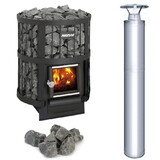 ALEKO HLDCMNY-AP Harvia Legend 150 Wood Burning Sauna Heater and Chimney Kit