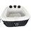 ALEKO HTACCBK-AP Removable 3-Piece Headrest and Drink Holder Set for Inflatable Hot Tub Spa - Black
