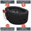 ALEKO HTIO2BKBK-AP Oval Inflatable Jetted Hot Tub with Drink Tray and Cover - 2 Person - 145 Gallon - Black