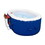 ALEKO HTIO2BLD-AP Oval Inflatable Jetted Hot Tub with Drink Tray and Cover - 2 Person - 145 Gallon - Dark Blue