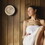 ALEKO KDS04-AP Pine Wood Analog Sauna Clock