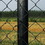 ALEKO KITCLFB9.5G4X50-AP Galvanized Steel Chain Link Fence - Complete Kit - 4x50 ft. - 9.5 AW Gauge - Black