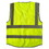ALEKO KITSVESTL-AP 2-Pack Safety Vests with Pockets and Reflective Tape - Class 2, ANSI/ISEA Compliant - Orange &amp; Yellow - L