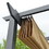 ALEKO PERGSAND10X13-AP Aluminum Outdoor Retractable Canopy Pergola   - 13 x 10 Ft - Sand Color