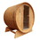 ALEKO SBRCE8DART-AP Outdoor Rustic Cedar Barrel Steam Sauna with Bitumen Shingle Roofing - 8 Person - 9 kW ETL Certified Heater