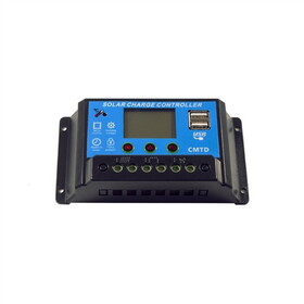 ALEKO SC402-AP Solar Charge Controller - 20A - Intelligent 2 USB Ports Display - 12V/24V