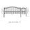 ALEKO SET14X4LONS-AP Steel Single Swing Driveway Gate - LONDON Style - 14 ft with Pedestrian Gate - 5 ft