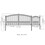 ALEKO SET14X4PARD-AP Steel Dual Swing Driveway Gate - PARIS Style - 14 ft with Pedestrian Gate - 5 ft