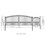 ALEKO SET16X4PARD-AP Steel Dual Swing Driveway Gate - PARIS Style - 16 ft with Pedestrian Gate - 5 ft