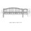 ALEKO SET18X4LONS-AP Steel Single Swing Driveway Gate - LONDON Style - 18 ft with Pedestrian Gate - 5 ft