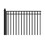 ALEKO SET18X4MADD-AP Steel Dual Swing Driveway Gate - MADRID Style - 18 ft with Pedestrian Gate - 5 ft