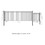 ALEKO SET18X4MADS-AP Steel Single Swing Driveway Gate - MADRID Style - 18 ft with Pedestrian Gate - 5 ft