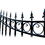 ALEKO SET18X4MOSD-AP Steel Dual Swing Driveway Gate - MOSCOW Style - 18 ft with Pedestrian Gate - 5 ft