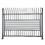 ALEKO SET2X4FENCE6x8CTM2-AP Commercial Grade 8-Panel Steel Fence Kit - Berlin - 8x6 ft. Each
