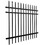 ALEKO SET2X4Fence6x8ST-AP 8-Panel Steel Fence Kit - Straight Top Style - 8x6 ft. Each