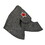 ALEKO SH02-AP Natural Sheep Wool Traditional Sauna Hat - Unisex - Charcoal with Embroidered Star