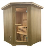 ALEKO SKD4HEM-AP Canadian Hemlock Wet Dry Indoor Sauna - 4.5 kW ETL Certified Heater - 4 Person