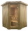 ALEKO SKD4HEM-AP Canadian Hemlock Wet Dry Indoor Sauna - 4.5 kW ETL Certified Heater - 4 Person
