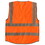 ALEKO SVESTOR/L-AP Safety Vest with Pockets and Reflective Tape - Class 2, ANSI/ISEA Compliant - Orange - L