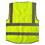 ALEKO SVESTYW/L-AP Safety Vest with Pockets and Reflective Tape - Class 2, ANSI/ISEA Compliant - Yellow - L