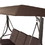 ALEKO SWC03BR-AP Canopy Patio Swing Bench - Brown