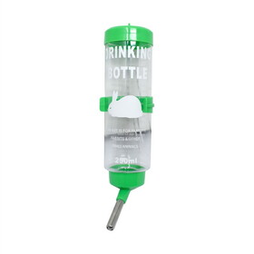 ALEKO WHC001BG-AP Hanging No-Drip Hamster Water Dispenser - 8.4 Ounce Capacity - Green