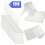 TOPTIE 100 Pack Luggage Tag Size 2.5" x 4.25" Laminating Pouches with Clear PVC Loops