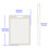 TOPTIE 100 Pack Luggage Tag Size 2.5" x 4.25" Laminating Pouches with Clear PVC Loops