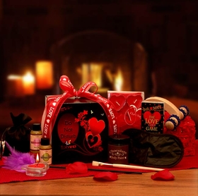 Gift Basket 8162052 The Game of Love Romantic Care Package
