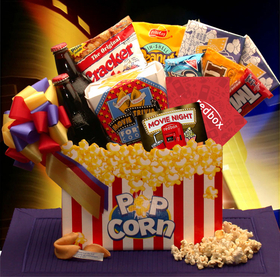 Gift Basket 820112 Movie Night Mania Blockbuster Gift Box - Medium
