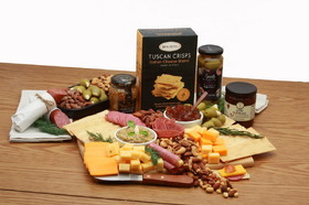 Gift Basket 821452 Classic Gourmet Cheese and Snacks Charcuterie Board