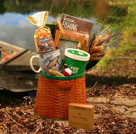 Gift Basket 85052 The Fisherman's Fishing Creel - Medium