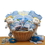 Gift Basket 890811-B Double Delight Twins New Baby Gift Basket - Blue