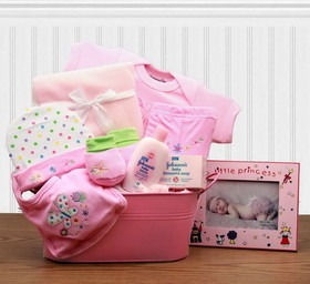 Gift Basket 890893-Pink Cute As Can Be New Baby Gift Set - Pink