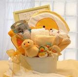Gift Basket 89092-Y Bath Time Baby Medium Yellow