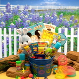 Gift Basket 914231 Little Bunny Blue Easter Fun Pail