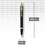 Parker GP-1420 IM Black Gold Retractable Ballpoint Pen