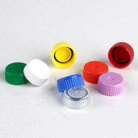 Globe Scientific Screwcaps with O-Ring for Microcentrifuge Tubes
